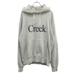 Whimsy×Creek ウィムジー×クリーク whimsy hoodie verdy ロゴプリントスウェットパーカー  グレー L