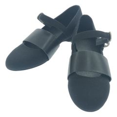 REGULATION Yohji Yamamoto レギュレーション ヨウジヤマモト キャンパスレザーパンプス  ブラック 4