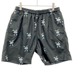 WACKO MARIA ワコマリア 24SS RECORDS NYLON BOARD SHORTS レコードプリントナイロンボードショーツ  ブラック系 M