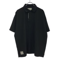 WTAPS ダブルタップス 23SS Parallel /SS/Poly  ポロシャツ 231ATDT-CSM35 ブラック 03