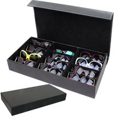 life_mart サングラスケース メガネ 収納 12本 コレクションケース ディスプレイ ボックス 眼鏡 収納ケース アクセサリー 腕時計ym c8c8e1a9