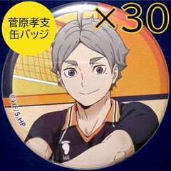 匿名配送 24時間以内発送 未使用 30点セット 菅原孝支 ハイキュー!! キャラバッジ 主将副主将フェア 缶バッジ 缶バッチ カンバッジ BADGE Haikyuu!! Sugawara Koushi 烏野高校 バッグ 痛バ 推し活 イベント まとめ コミケ