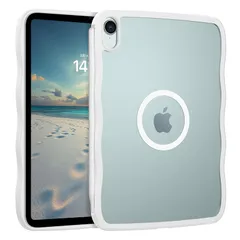【新品】 【新登場ー波状ケース】 GaoBao iPad mini7 ケース (A17 Pro、2024) iPad mini 第7/6世代 ケース (8.3インチ、2024/2021) うねうねシリーズ 強力マグネット MagSafe対応 Pencil Pr