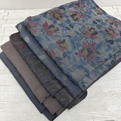 本場筑前博多織 名古屋帯 縞に花唐草 八寸 正絹 着物 X-227 - メルカリ