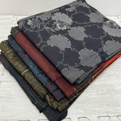 本場筑前博多織 名古屋帯 縞に花唐草 八寸 正絹 着物 X-227 - メルカリ