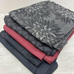 本場筑前博多織 名古屋帯 縞に花唐草 八寸 正絹 着物 X-227 - メルカリ