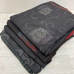 本場筑前博多織 名古屋帯 縞に花唐草 八寸 正絹 着物 X-227 - メルカリ