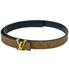 ルイ・ヴィトン Louis Vuitton サンチュール LV アイコニック ベルト モノグラムリバース ブラウン レディース 【中古】