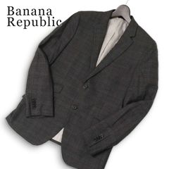 Banana Republic バナナリパブリック 通年 総裏★ グレンチェック スリム ストレッチ テーラード ジャケット Sz.36 メンズ