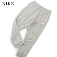 NIKE ナイキ 秋冬 裏起毛 ロゴ刺繍★ クラブ スウッシュ ジョガー スウェット パンツ Sz.M メンズ 灰 グレー