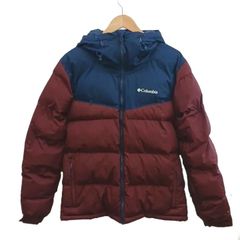 コロンビア Columbia Iceline Ridge Jacket アイスラインリッジジャケット 上着 S 紺 ネイビー 赤 ワインレッド 中綿 ブルゾン ロゴプリント アウター WM0902 /YU ■GY50