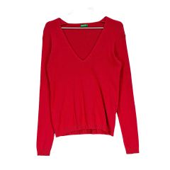 ベネトン BENETTON 85 フェミニンな ニットTシャツ 状態良し ジーンピンク 04117