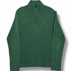 Polo Ralph Lauren グリーン ハーフジップ ニット