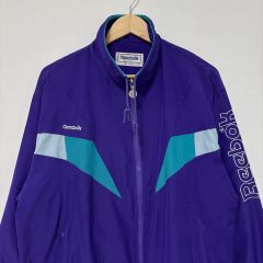 リーボック パープル 90s ウィンドブレーカー