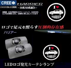 K◆車用ドアランプ カーテシランプ ロゴ ドアウェルカムライト カーテシライト LEDレーザトヨタ汎用 ロゴライト LEDロゴ投影 トヨタ 角度調整 (ハリアー用) 9d8ae060