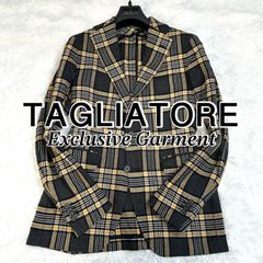 TAGLIATORE テーラードジャケット モンテカルロ チェック シルク