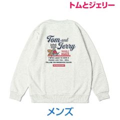 トムとジェリー 裏起毛 スウェット メンズ トレーナー 紳士 男性 トップス 長袖 TOMandJERRY キャラクター グッズ 秋 冬 春