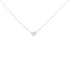 スタージュエリー ハート ダイヤモンド ネックレス 0.06CT