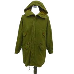 Parco Mazzini モッズコート ミリタリーコート ロング丈 カーキ フード付き ライナー付き /HO5 ■ECA004