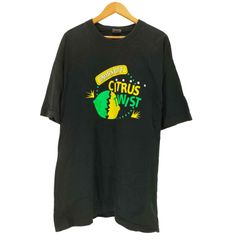 フルーツオブザルーム FRUIT OF THE LOOM 90S USA製 お酒 プリント クルーネック S/S Tシャツ メンズ import：XL 