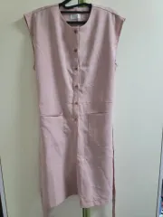 Crucialstar ピンク ノースリーブ オールインワン F
