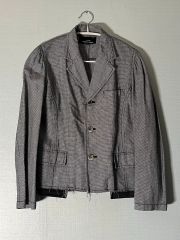 トリコット COMME des GARCONS コットン リネン チェック ジャケット