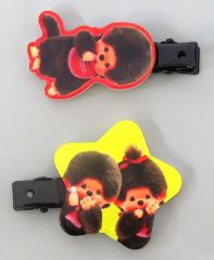 【中古】クリップ モンチッチくん＆モンチッチちゃん(レッド) 第2弾 マルチクリップ2個セット 「モンチッチ」