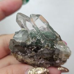 超透明✨ グリーンガーデンクォーツ 原石 クラスター