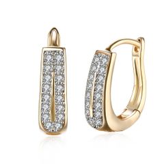 ブランド ファッション フープピアス レディース 18K シルバー925ピアス リング ジルコニア ファッション アクセサリー (馬蹄)