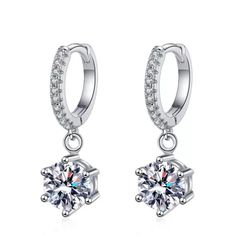 ジルコニアピアス リングピアス レディース 揺れる フップピアス シルバー ドロップピアス H1