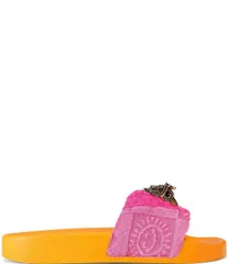 カートジェイガーロンドン レディース シューズ パンプス フラワー柄 サンダル カラーブロック ロゴ フラワー Kurt Geiger London Meena Colorblock Floralog