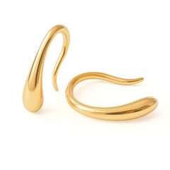 金属アレルギー対応ピアス ドロップピアス フックピアス 小ぶり シルバー925 レディース シャンパンゴールド