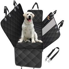 ☆新品☆ペット用ドライブシート 犬 車 シート 後部座席 飛び出し防止リード付き 防水 汚れ防止 持ち運び 滑り止め 飛び出し防止 簡単取り付け 折り畳み式 全車種汎用品 (ブラック,137*45*38cm) 665efdd1
