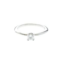 ティファニー(Tiffany) ソリティア ダイヤモンド リング プラチナ ファッション ダイヤモンド バンドリング カラット/0.22 シルバー