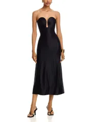 ラバンヌ レディース トップス ワンピース Rabanne Structu red Heart Shaped Bustier Dress Black ブラック
