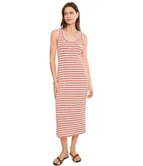 メイドウェル レディース トップス ワンピース ミディ Madewell Bloom Texture Tank Midi Stripe Textu red Stripe Jacquard ストライプ