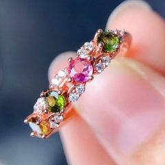 S925シルバー モアサナイト リング レディース   ■5252
