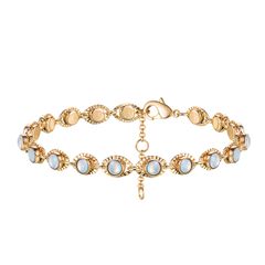 ゴールド ブレスレット オパール パール レディース ブレスレット レディース14K 腕輪 ゴールデン 女性