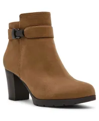 アンクライン レディース シューズ ブーツ・レインブーツ Anne Klein Womens Reins Zipper Dress Booties Taupe トープ