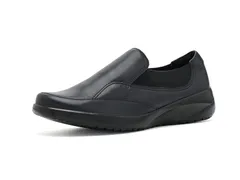 クラークス レディース シューズ スリッポン・ローファー Clarks Kaetlyn Mae Black Leather ブラック