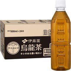 500ml ラベルレス 烏龍茶 24本 伊藤園