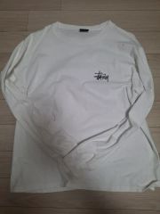 STUSSY ロングスリーブ 白 m