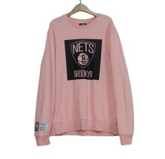 NBA ブルックリン ネッツ グラフィック スウェット ピンク XL