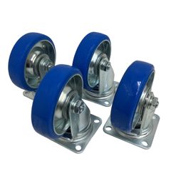 nansin ナンシン M-130 TPU車輪 自在・固定キャスター4個セット 130×38mm 中古 良好 M11763426