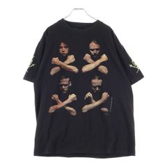 VINTAGE (ヴィンテージ) 90S VINTAGE METALLICA Birth Death Crossed Arms ヴィンテージ メタリカ バース デス クロス アーム フォトプリント クルーネック 半袖Tシャツ カットソー ブラック