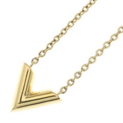 LOUIS VUITTON (ルイヴィトン) エッセンシャル V ネックレス ゴールド M61083
