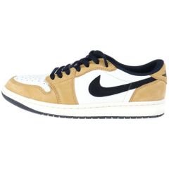 NIKE (ナイキ) AIR JORDAN1 RETRO LOW OG エアジョーダン1 レトロ ローカットスニーカー シューズ ホワイト/ブラウン US9.5/27.5cm CZ0790-107