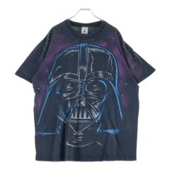 VINTAGE (ヴィンテージ) 90S VINTAGE STAR WARS DARTH VADER ヴィンテージ スターウォーズ ダース ベイダー 大判 プリント クルーネック 半袖Tシャツカットソー ブラック