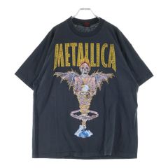 VINTAGE (ヴィンテージ) 90S VINTAGE METALLICA Careful What You Wish For ヴィンテージ メタリカ パスヘッド ケアフル ワット ユーウィッシュ フォアー クルーネック 半袖Tシャツカットソー ブラック