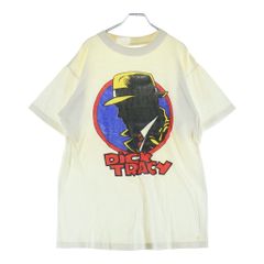 VINTAGE (ヴィンテージ) 90S VINTAGE DICK TRACY ヴィンテージ ディック トレイシー クルーネック 半袖Tシャツカットソー ホワイト